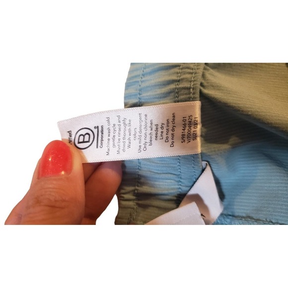 Athleta Marin 2.5" Board Short Elastic Waist Drawstring Pocket Blue XL Summer - Picture 12 of 16